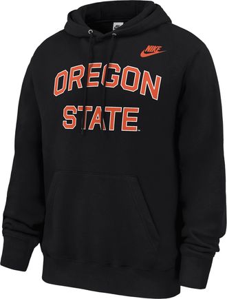 Nike Oregon State Beavers Club Nike Mens Football Fleece Pullover Hoodie in Black | M31233P394ORST-BLK