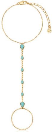 Ettika Dripping Faux Turquoise Hand Chain at Nordstrom