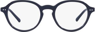 Polo Ralph Lauren Oval Full Rim Eyeglasses - Navy