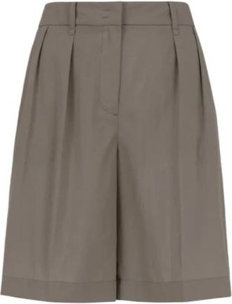Bomboogie Flowing Lyocell Bermuda Shorts - Dames - Korte Broeken - Bruin - 2XS - Korte Broeken
