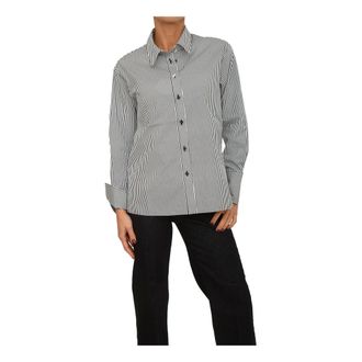 Liu Jo Overhemden, Dames, Zwart, XS, Katoen, Camicia con inserto