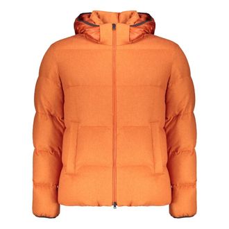 Herno Coats - Heren - Gewatteerde jassen - Oranje - L - Jassen