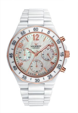 Viceroy Womens White Watch Ceramic - One Size