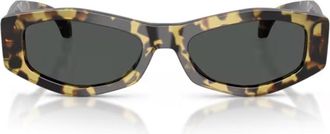 Versace Havana Signature 0VE4487U Acetate Geometric Sunglasses