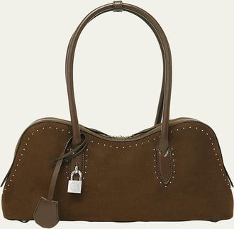 Stella McCartney Ryder Vegan Suede Shoulder Bag
