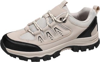 Generic Mens Gym Trainers - Fashion Low Top Trekking Adventure Sneakers for Men Outdoor Walking Running Hiking Shoes Beige