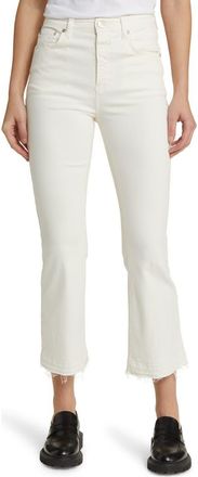 Closed Hi-Sun Flare Crop Jeans in Ivory at Nordstrom Rack, Size 25