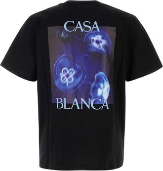 Casablanca Jersey T-Shirt - Black