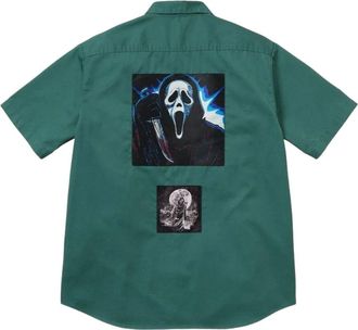 SUPREME x Ghostface SS26 S/S Work Shirt Work Green SUP-SS26-210-GRN