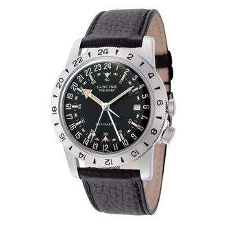Glycine Airman Vintage The Chief Automatic Black Dial Unisex Watch GL0465