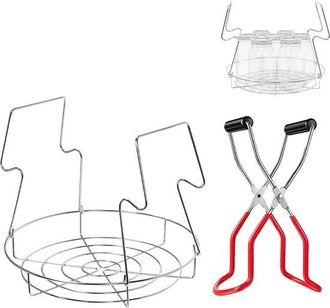 OEM Set Di Sollevatori Per Lattine, 2 Pezzi, In Acciaio Inox Cestello Per Conserve In Acciaio Inox Accessori Per Conserve Tra Cui Morsetti Per Lattine Ces