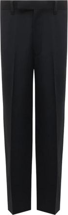 Prada Broeken, Heren, Blauw, L, Wol, Wollen broek met Mohair wolmix