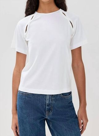 Merlette Solace Short Sleeve Top In White