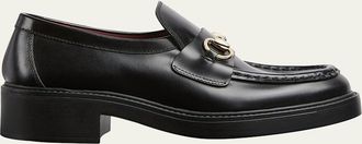 Gucci Leather Bit Slip-On Loafers