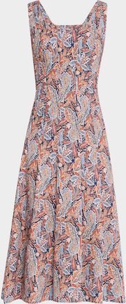 Veronica Beard Jolie Fit-And-Flare Midi Dress