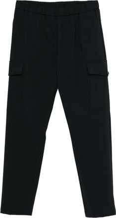 Les Hommes logo-plaque trousers - Black