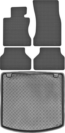 OEM Juego De Alfombrillas De Goma Para Coche Y Alfombrilla Para Maletero Para Bmw Serie 5 E61 Familiar (2003-2010)