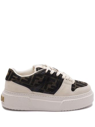 Fendi Brown Logo Sneakers