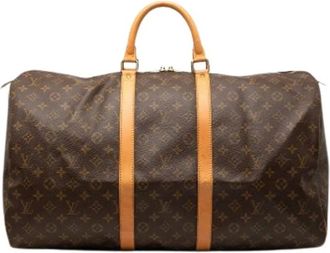 Louis Vuitton Pre-owned Weekend Bags, female, Brown, Size: ONE SIZE Pre-owned Keepall 55