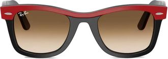 Ray-Ban rim-detail square-frame sunglasses - unisex - Acetate - 50 - Black