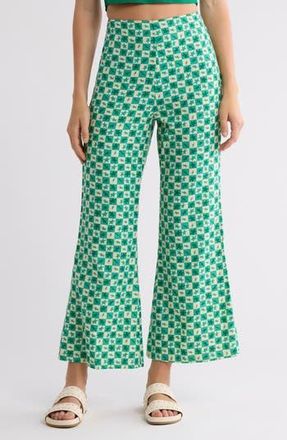 Billabong x Mami Wata Going Coastal Flare Pants in Multi Blue Print at Nordstrom Rack, Size X-Small