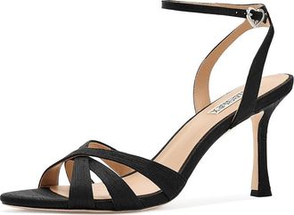 Badgley Mischka Xeilani Womens Sandals Black Silk : 7.5 M, Synthetic