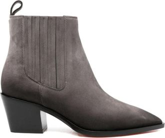 Gianvito Rossi Wylie 60 Chelsea Boots - Dames - Cowboylaarzen - Grijs - 38 EU - Su&egrave;de - Schoenen