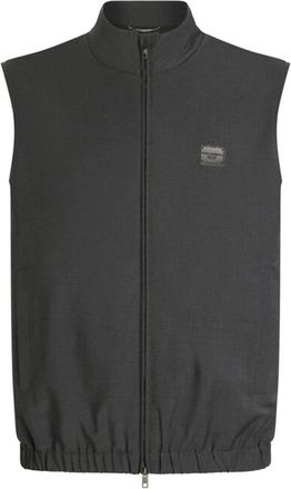 Dolce & Gabbana Stijlvolle Vest met Uniek Ontwerp - Heren - Bodywarmers - Grijs - L - Jassen