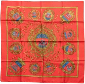Herm&egrave;s Pre-owned LES Armes DE Paris Sjaal - Dames - Vintage Accessoires - Veelkleurig - ONE Size - Vintage
