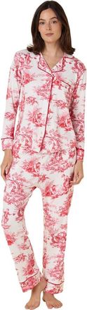 The Cats Pajamas Pima Knit Pajama Holiday Set in Idle Hours at Nordstrom, Size X-Large