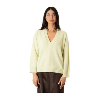 VANIS&Eacute; Maglia maxi V Joanna - Dames - Truien - Groen - Maat: XS