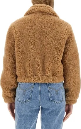 Moschino Furry Effect Jacket - Beige
