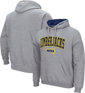 Colosseum Mens Colosseum Heathered Gray Northern Arizona Lumberjacks Arch and Logo Pullover Hoodie in Heather Gray at Nordstrom, Size Medium