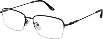 BMW Zwarte Titanium Rechthoekige Optische Monturen - Heren - Brillen - Zwart - ONE Size - Accessoires