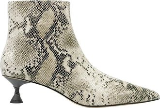 Studio Amelia Minimalistische Leren Enkellaarzen - Dames - Sneakers - Veelkleurig - 37 EU - Leer - Schoenen