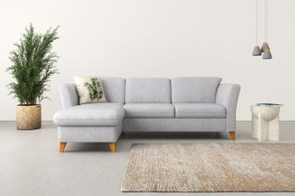 HOME AFFAIRE Ecksofa »Trelleborg L-Form« Federkern-Polsterung, wahlweise mit Bettfunktion und Bettkasten