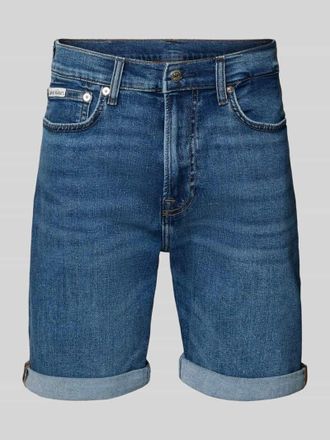 Calvin Klein Jeans Slim Fit Jeansshorts aus Baumwoll-Mix Modell HAMPTON in Dunkelblau, Gr&ouml;&szlig;e 30