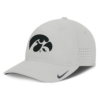 Nike Iowa Sideline Practice Nike Mens Dri-FIT College Hat in Grey | NC530BBIA-3XB