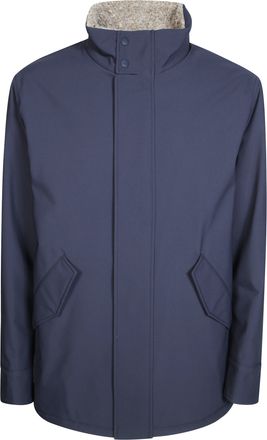 Herno Blue Minimalist Parka