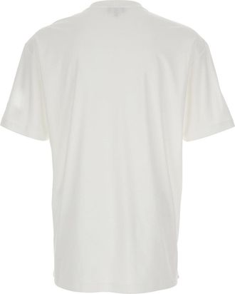 Giorgio Armani Mens Crew Neck T-Shirt White Cotton T-Shirts And Polos