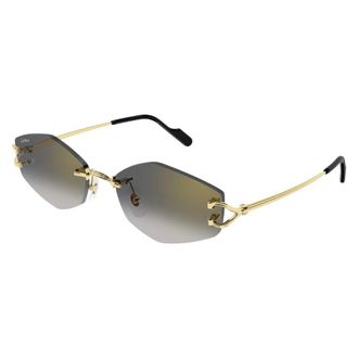 Cartier Sunglasses, unisex, Yellow, Size: 56 MM Ct0620S Sunglasses