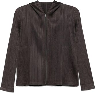 Pleats Please Issey Miyake December hoodie - Black