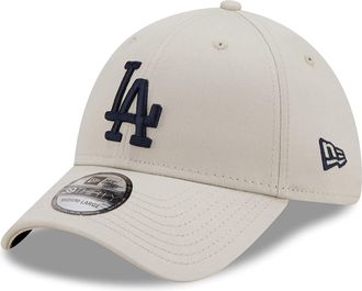 New Era MLB Cap Los Angeles Dodgers Beige Baseball Kappe 39Thirty - S-M (6 3/8-7 1/4)