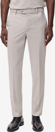 Mango Zurich Thermolite Slim Fit Suit Pants in Beige at Nordstrom, Size 31