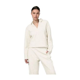 Mason's Felpa Simon in Lana Pettinata - - Knitwear - Donna - Beige - XL
