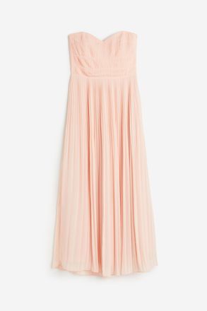H&M Langes Bandeaukleid - Orange