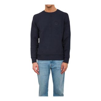 HUGO BOSS Hoodies & sweatvesten, Heren, Blauw, M, Katoen, C-Sharpe 01 Sweatshirt