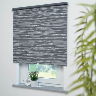 Liedeco Springrollo »Springrollo mit Dekor, lichtdurchlässig, Sahara, Liedeco« Lichtschutz Perlreflex-beschichtet ohne Bohren freihängend Dekorrollo Hergestel