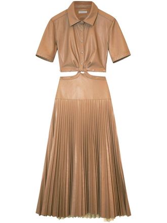 SIMKHAI Chemisier Maritza con cut-out - Marrone