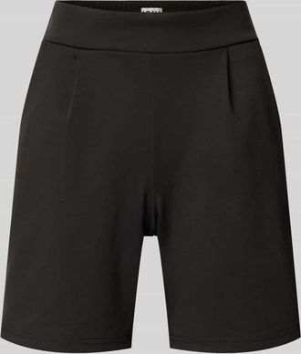 Ichi Regular Fit Shorts mit Bundfalten Modell Kate in Black, Gr&ouml;&szlig;e XS
